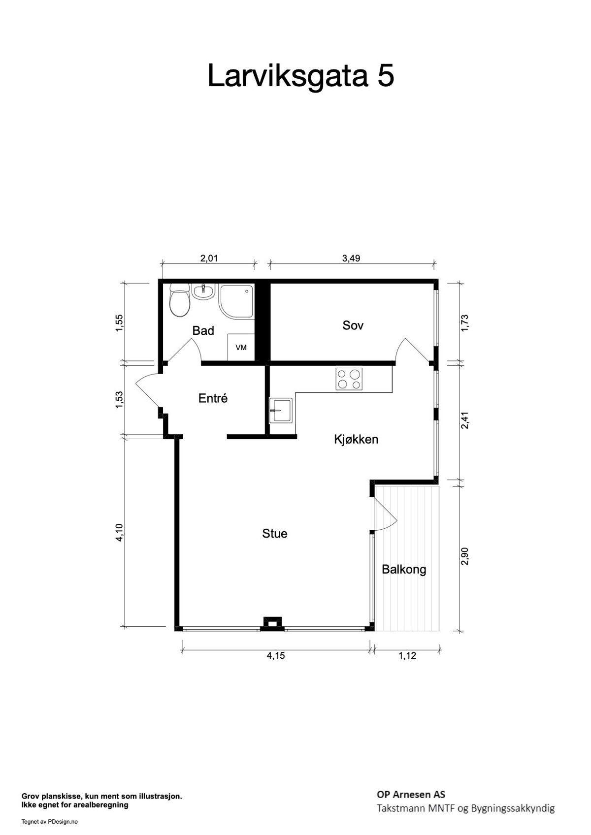 Meget fin planløsning. Galleribilde