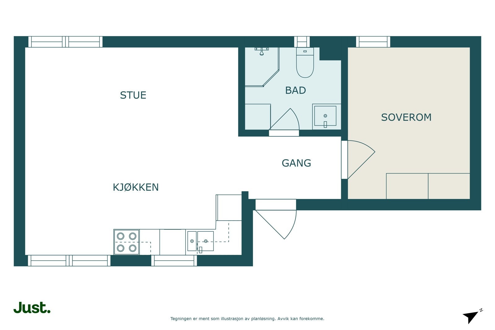 Planskisse Galleribilde