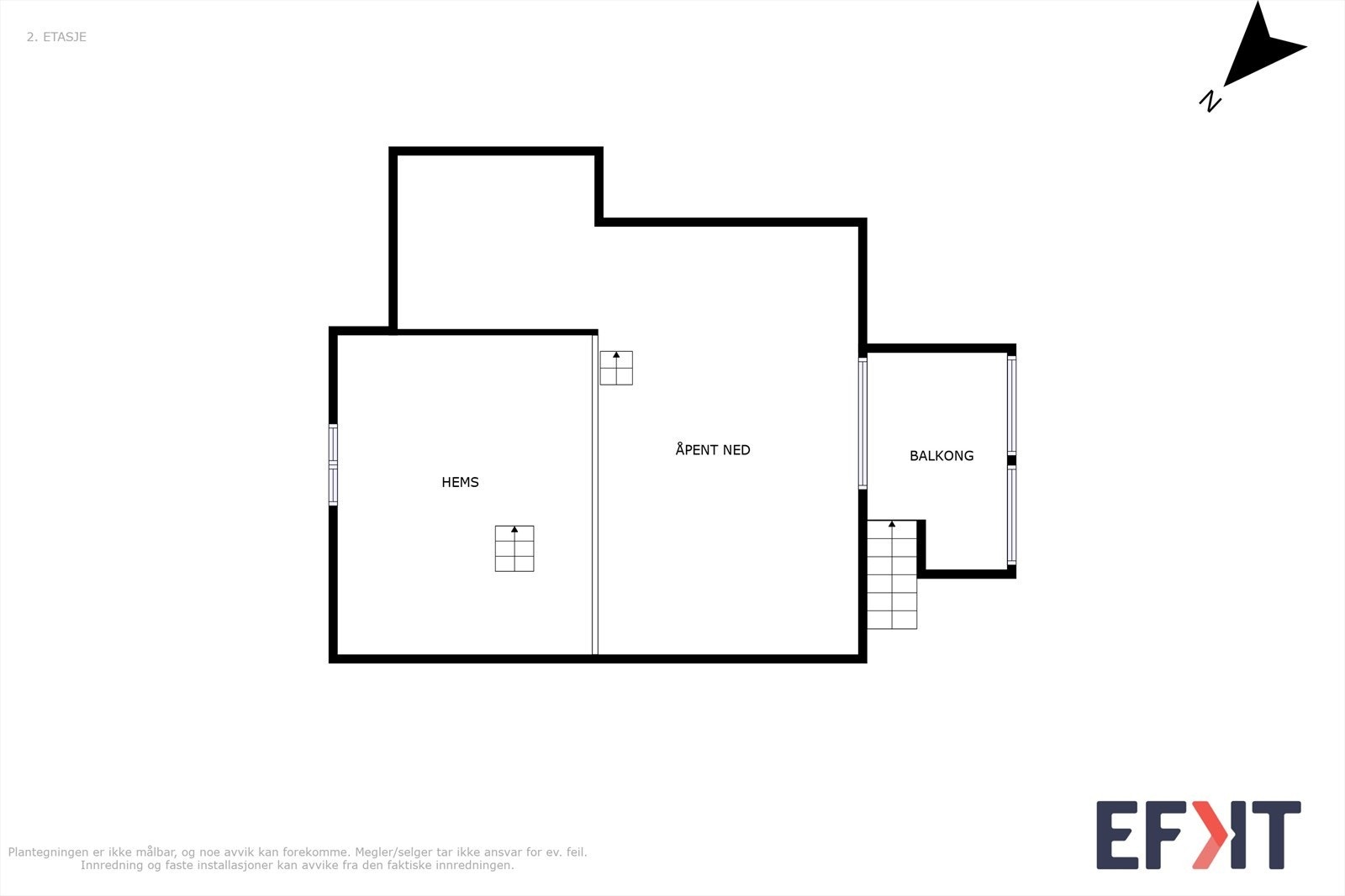 Plantegning 2. etasje Galleribilde