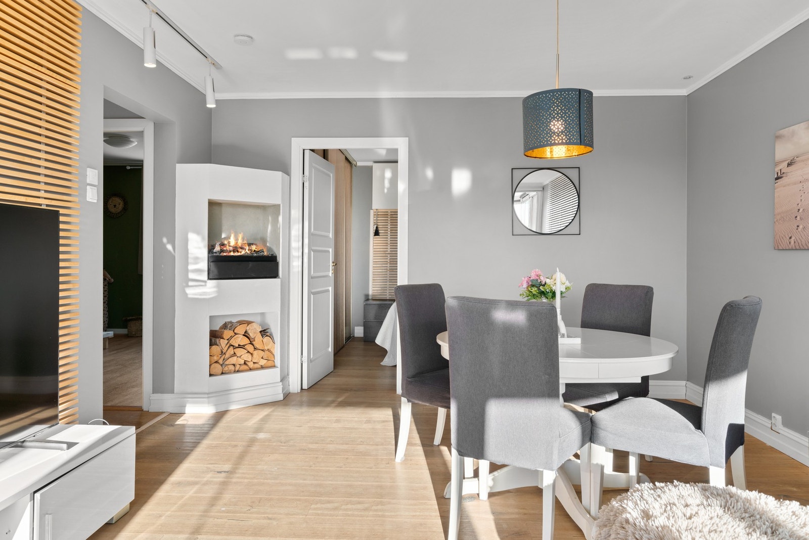Pent 1-stavs parkett gulv Galleribilde