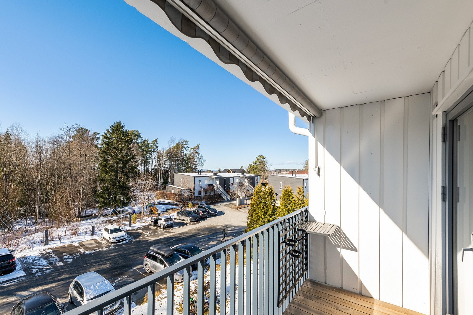 Fin utsikt fra balkong mot vestlig himmelretning Galleribilde