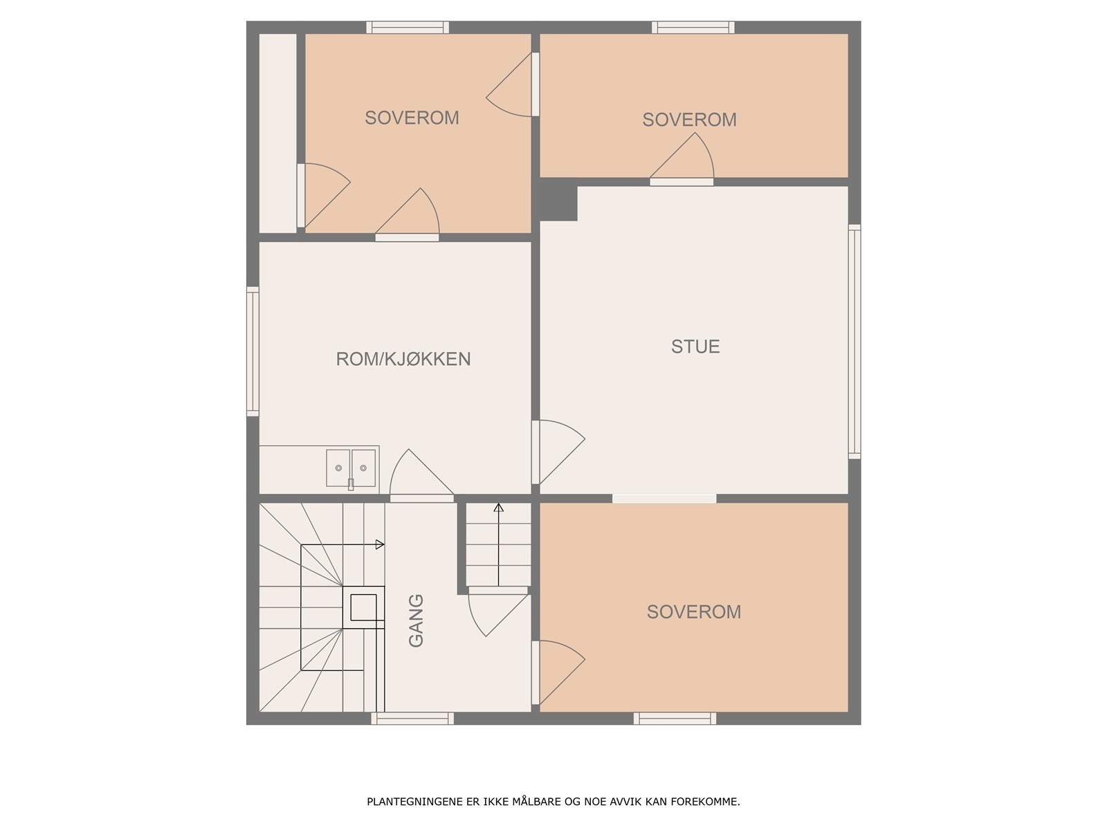 Planløsning 2. etasje Galleribilde