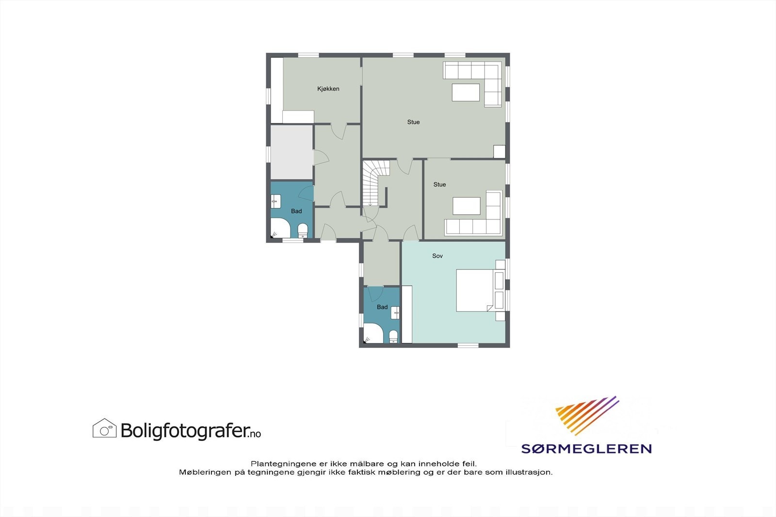 Plantegning 1. etg. Galleribilde
