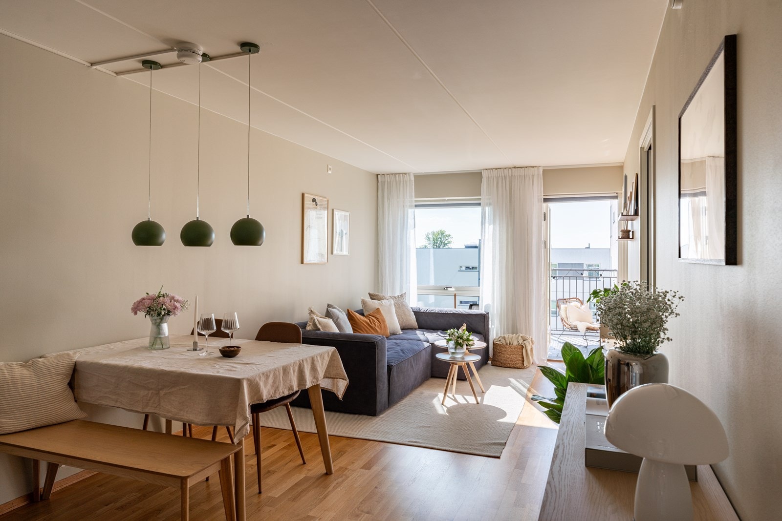 Leiligheten har balansert ventilasjon som sikrer et godt inneklima. Galleribilde