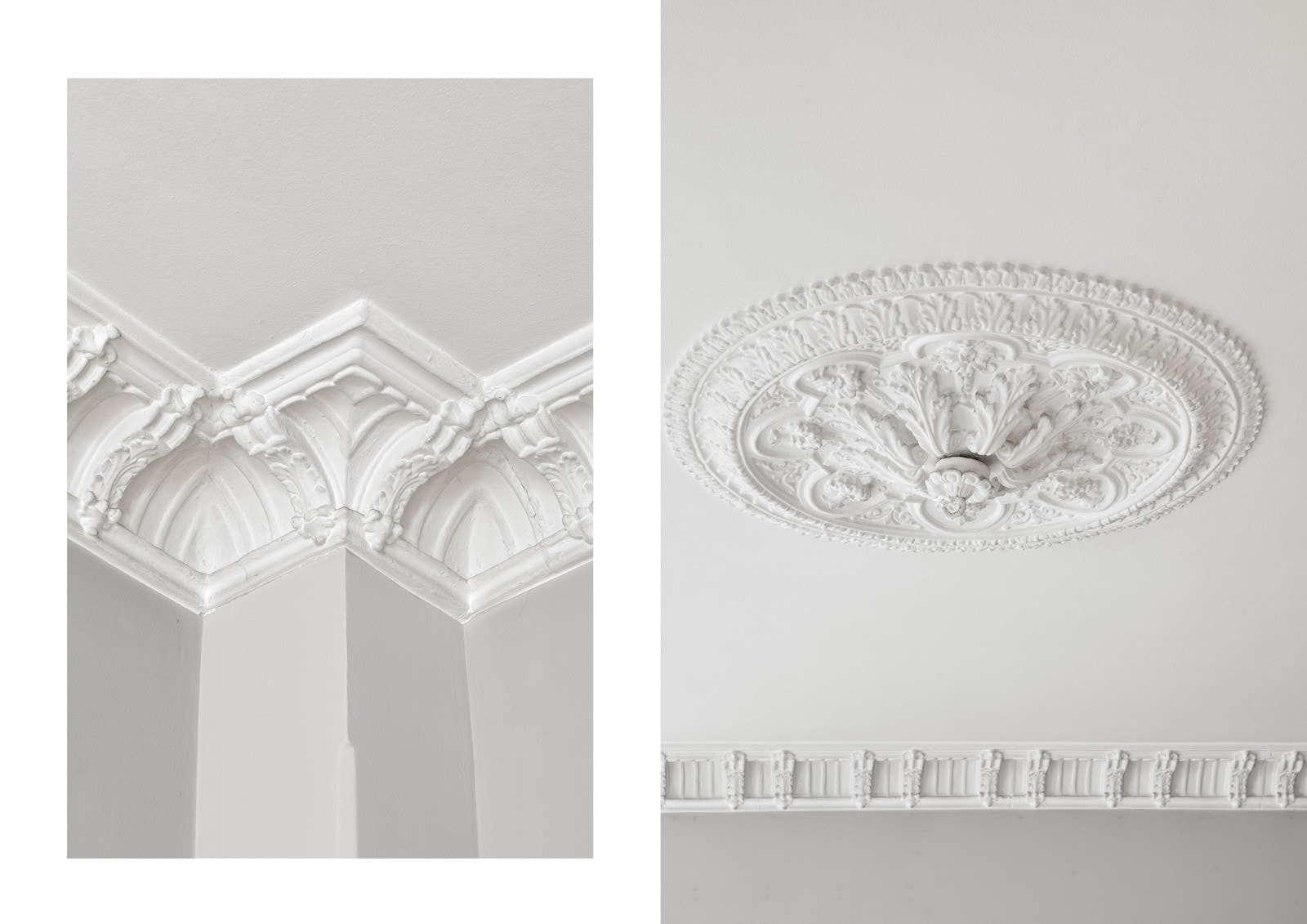 Flotte stukkaturer og rosetter. Galleribilde