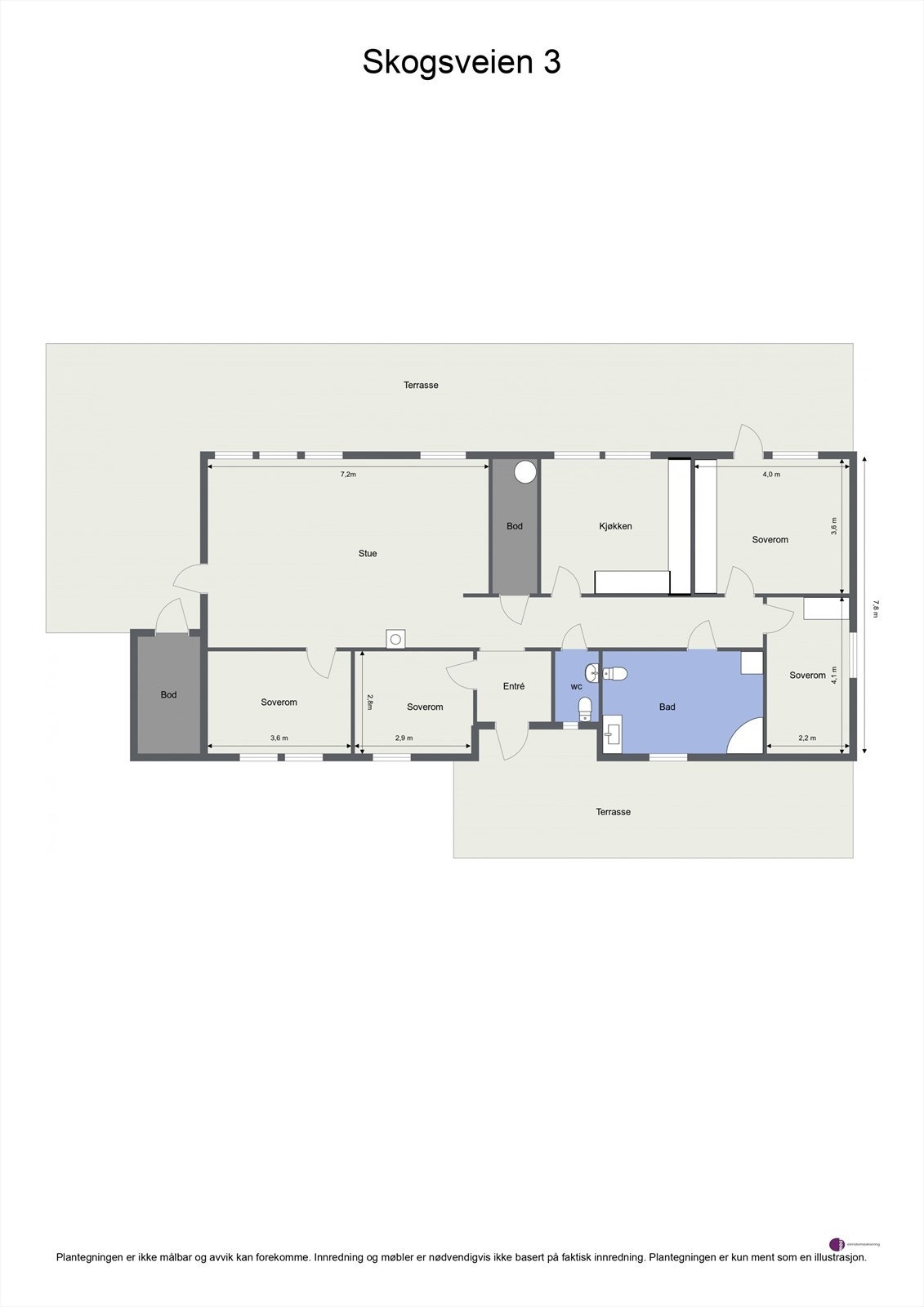 Plantegning Galleribilde