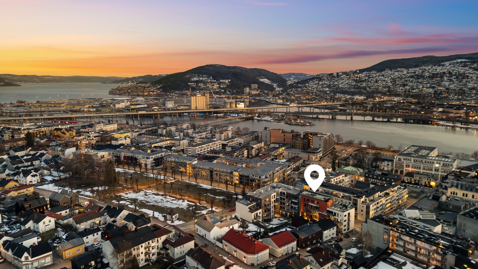 I Engene 43 bor du med umiddelbar nærhet til alt Drammen sentrum har å tilby Galleribilde