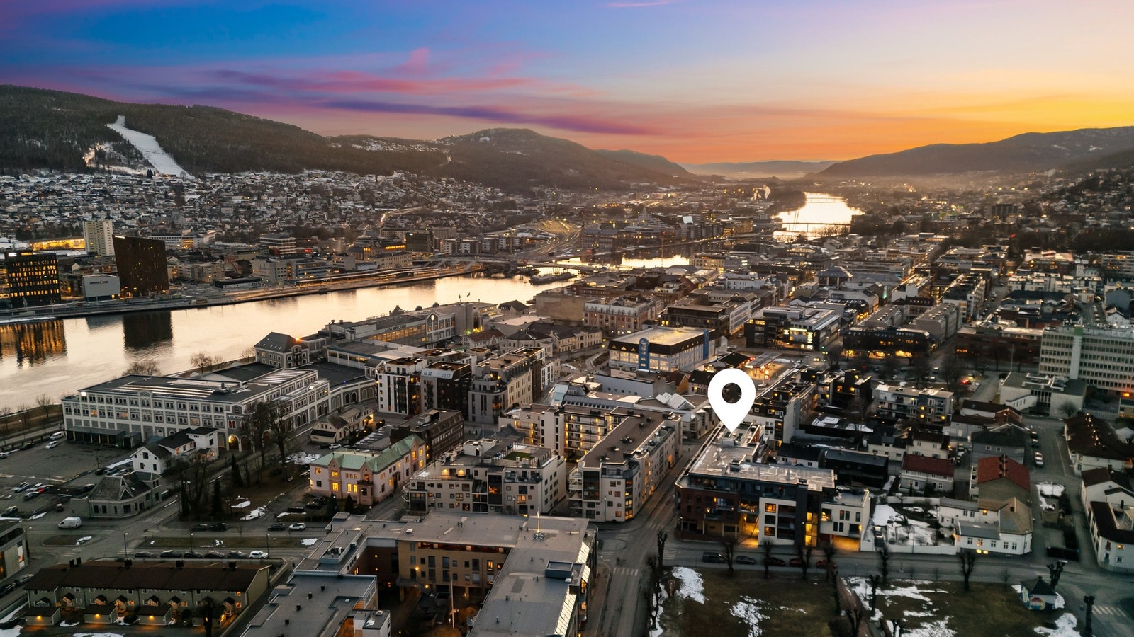 Her bor du svært sentralt på Bragernes, med kort vei til sentrum, flotte turområder i marka og idylliske turstier langs elva Galleribilde