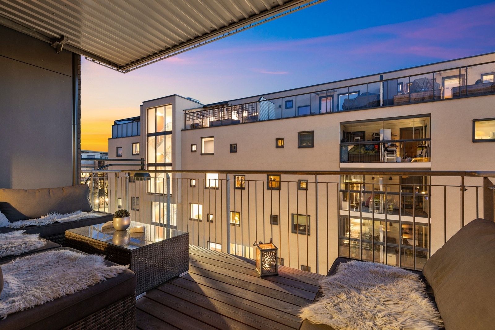 Overbygget balkong på ca. 10 kvm Galleribilde