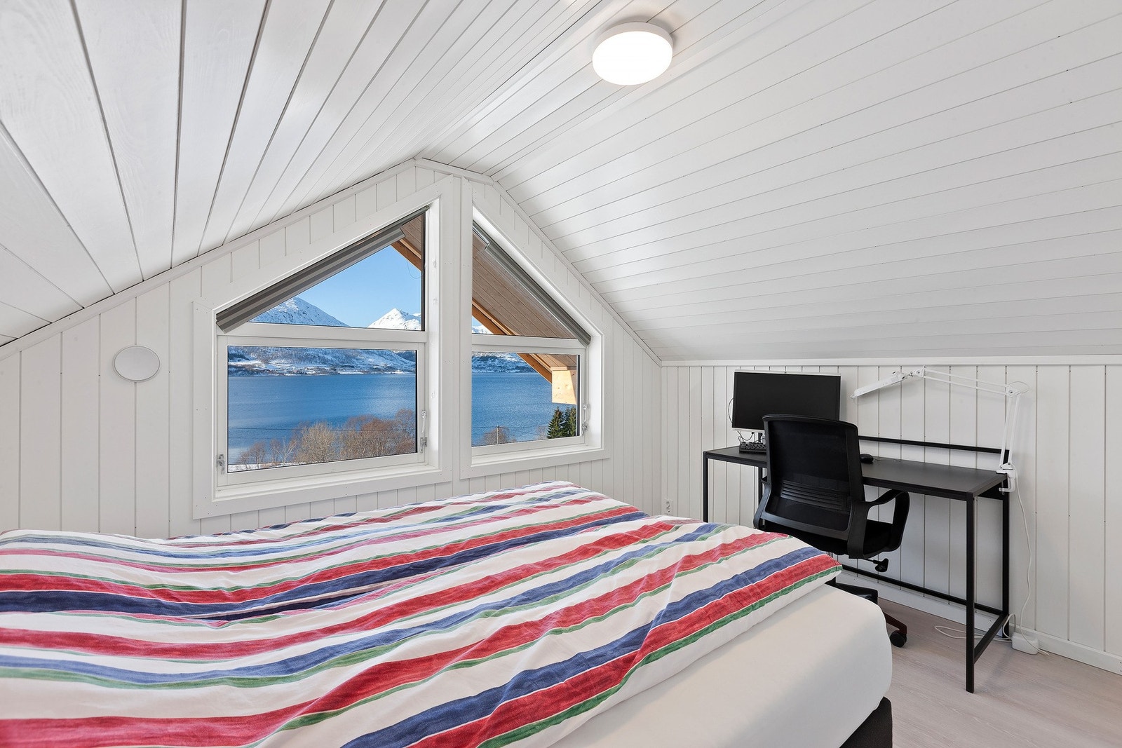 Loftstue benyttes som soverom. Galleribilde