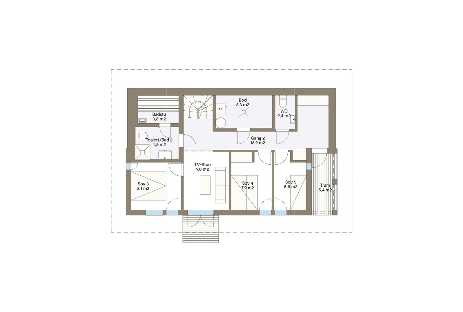 Plantegning sokkeletasje Vy20CTU Galleribilde