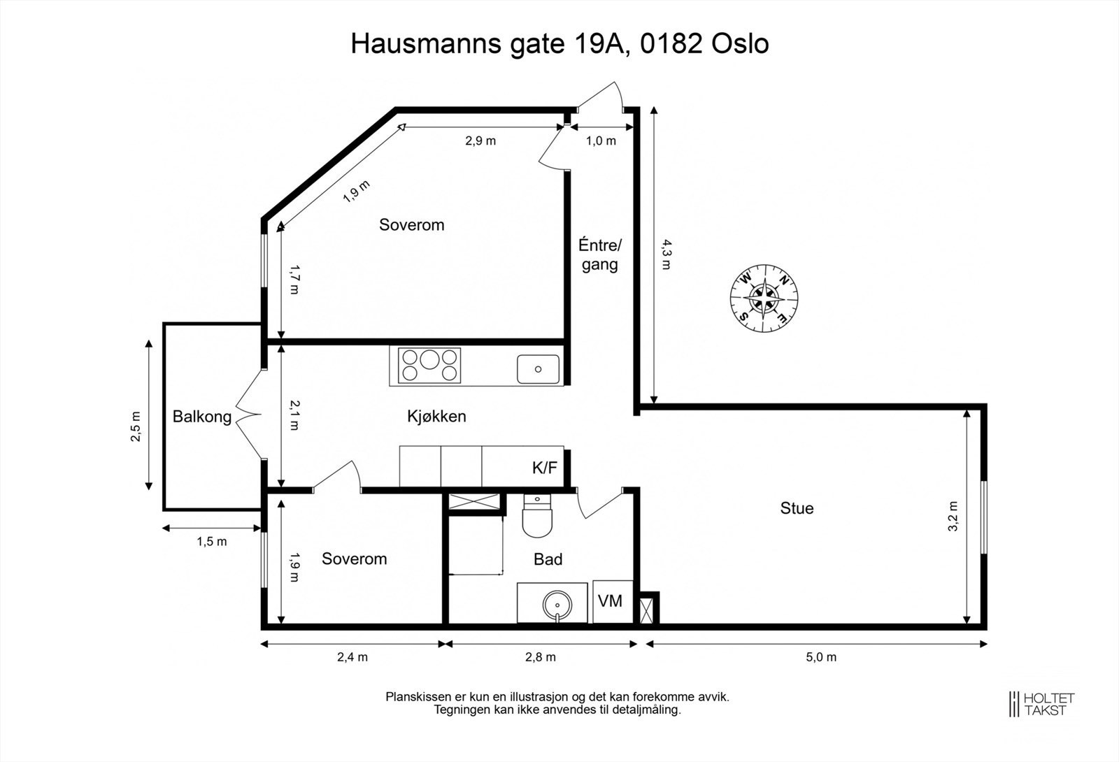 Svært god planløsning med store, gode rom - Gjennomgående med separerte soverom Galleribilde