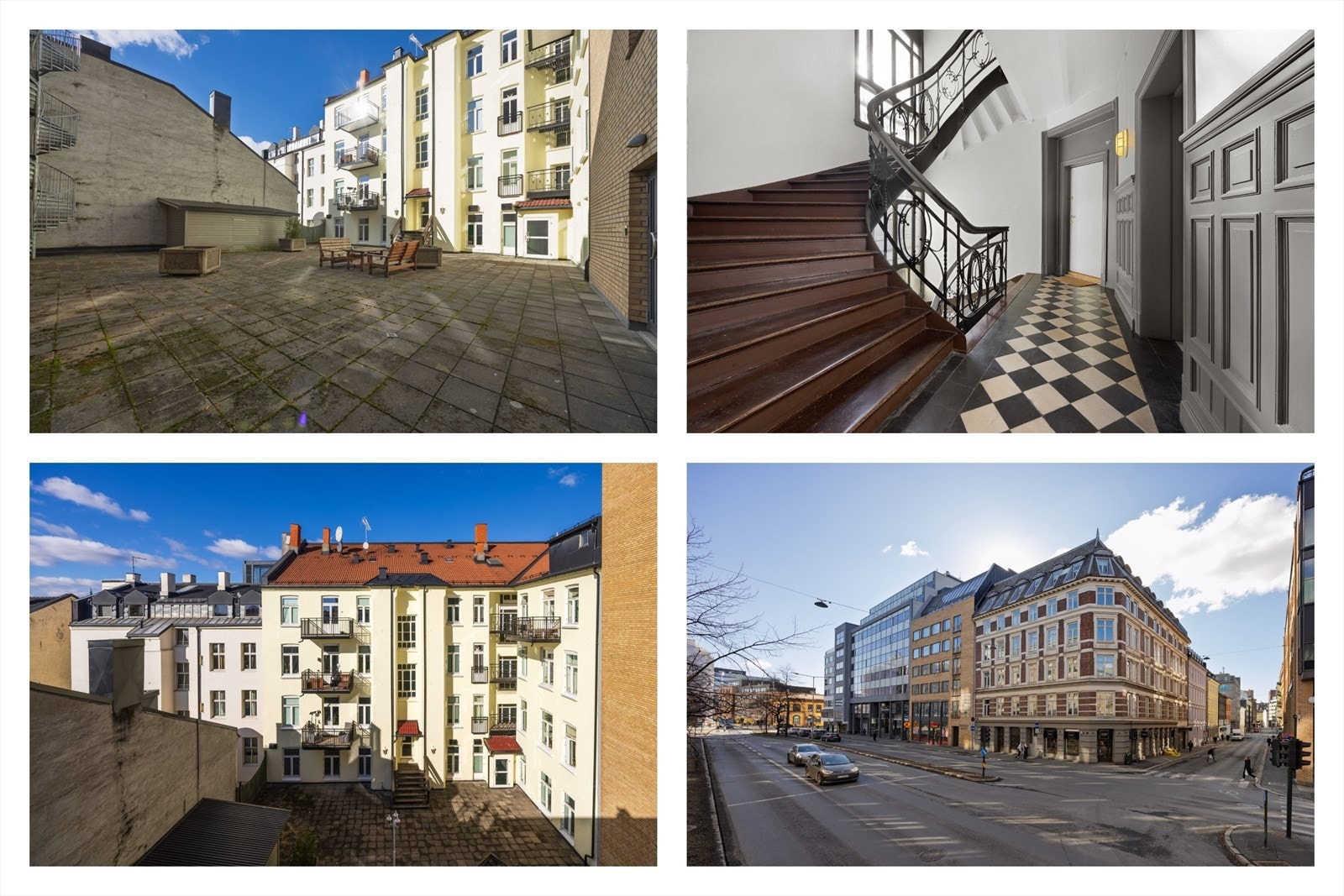 Flott bygård fra sent 1800-tallet med svært sentral beliggenhet - Flotte fellesarealer med stor bakgård og vakkert trappeløp Galleribilde