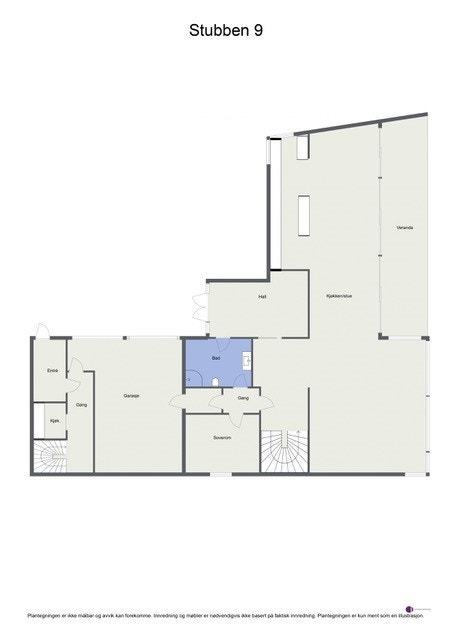 Veiledende plantegning 1. etasje. Galleribilde