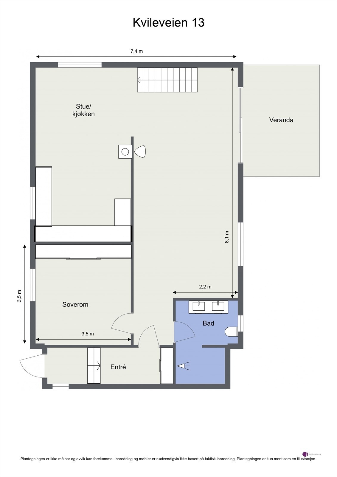 Plantegning 1. etasje. Galleribilde