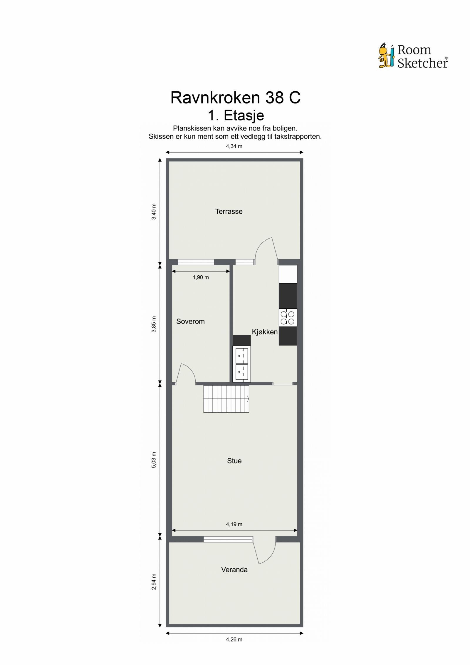 Plantegning av 1.etg. Galleribilde