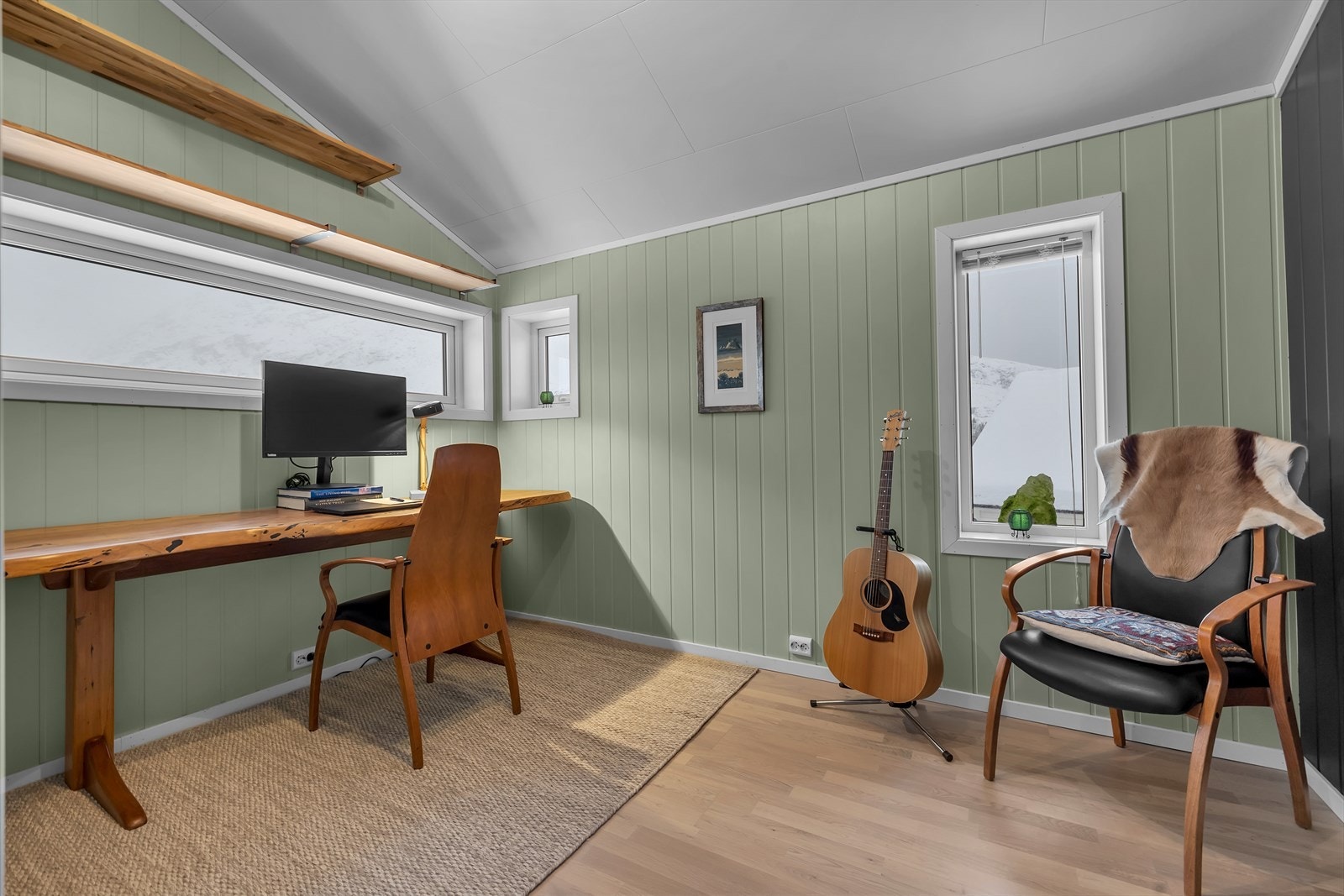 Soverom i 2. etasje som i dag benyttes til kontor. Galleribilde