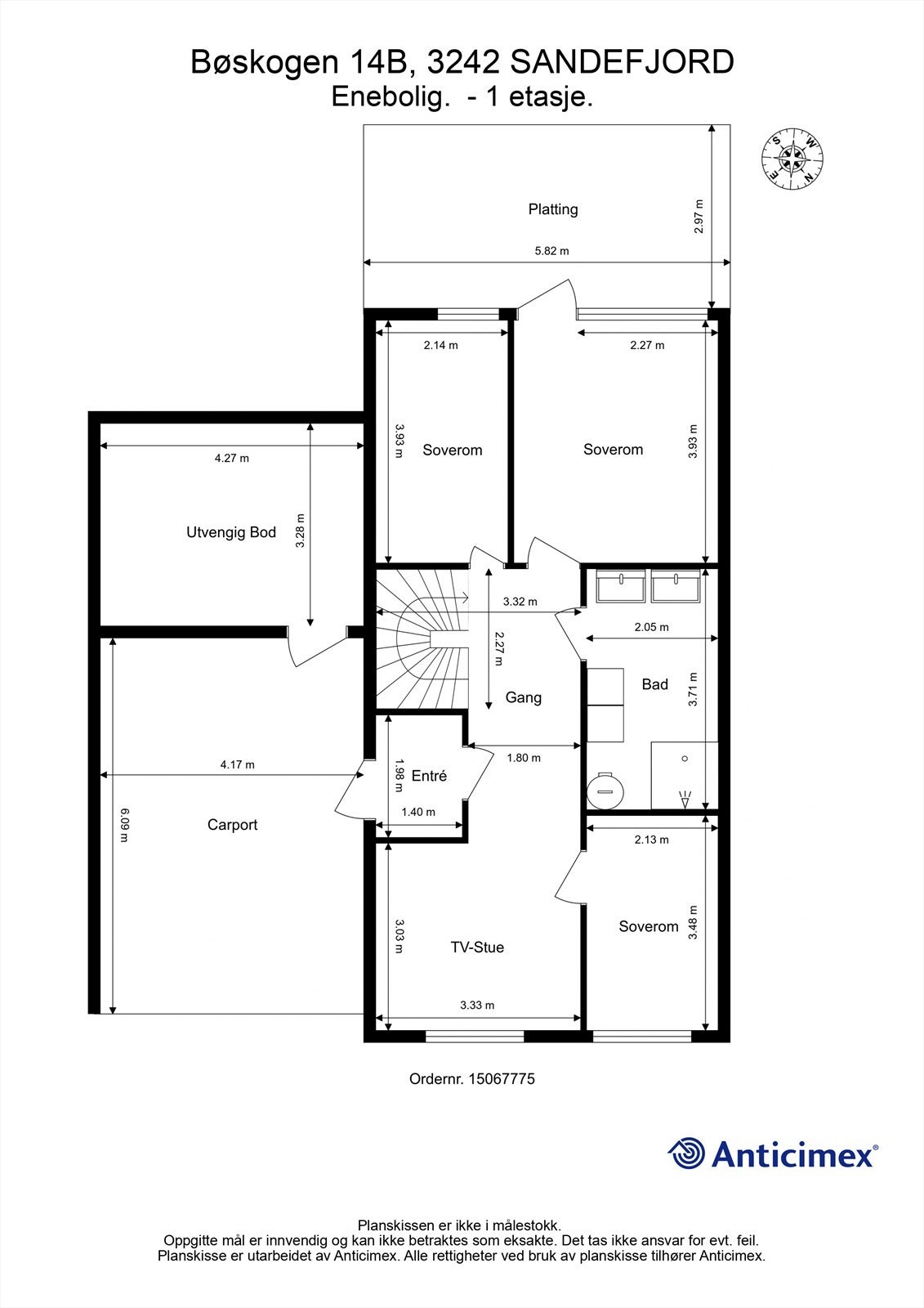 Plantegning 1.etasje Galleribilde