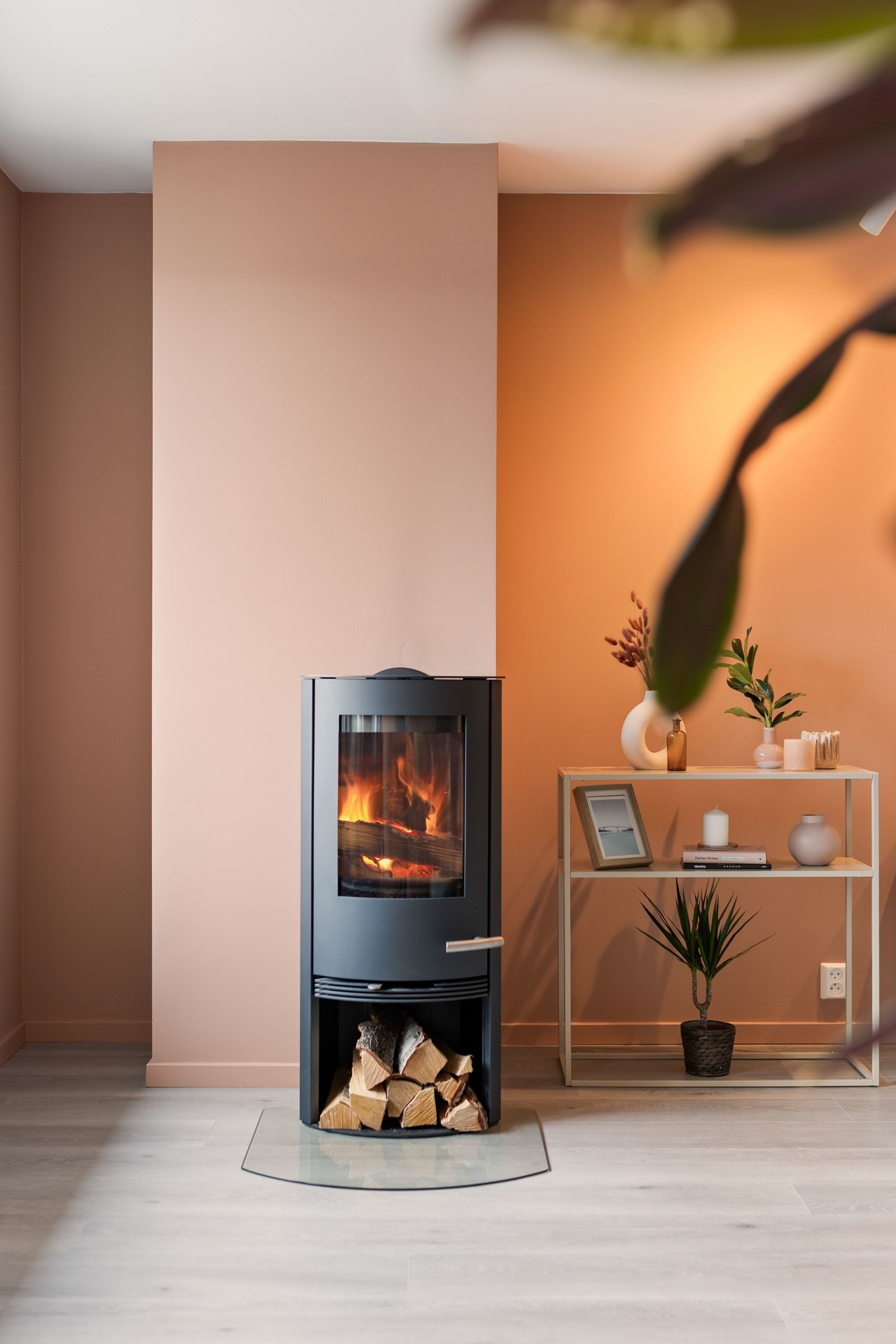 Ildsted installert i 2022. Galleribilde