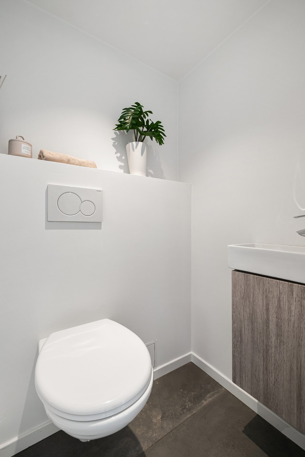 Det er 2 separate toalettrom i leiligheten. Galleribilde