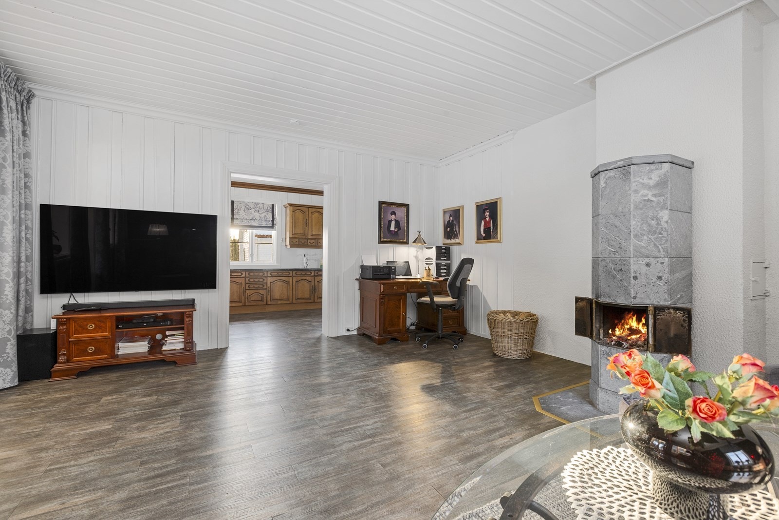 Stue med klebersteinpeis Galleribilde