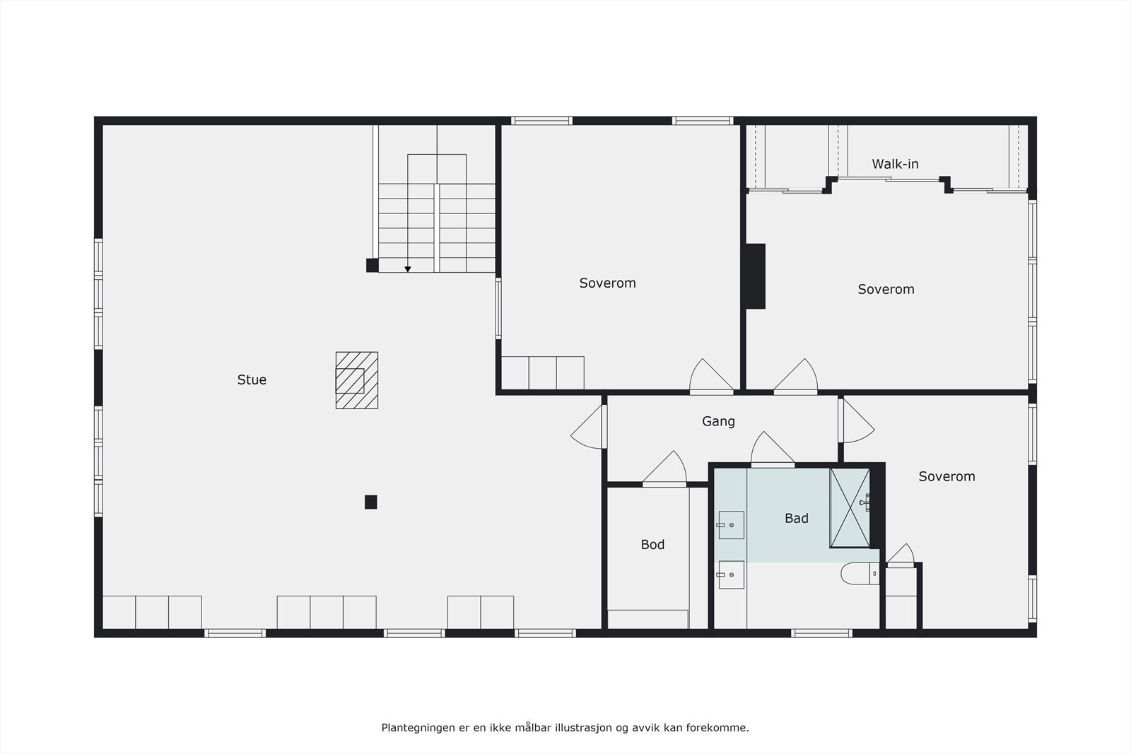 Plantegning 2 etasje hovedhuset Galleribilde