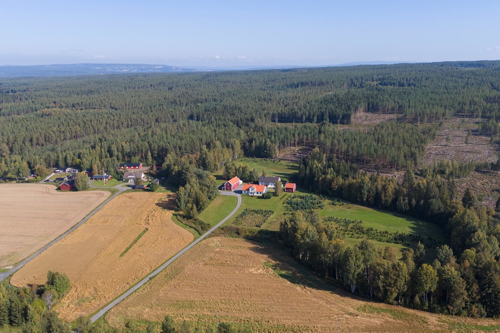 Jordbruksarealene ligger i 2 teiger i tilknytning til gårdstunet, og dyrket areal er totalt på 19,4 dekar. All dyrket mark ligger i nær tilknytning til tunet Galleribilde