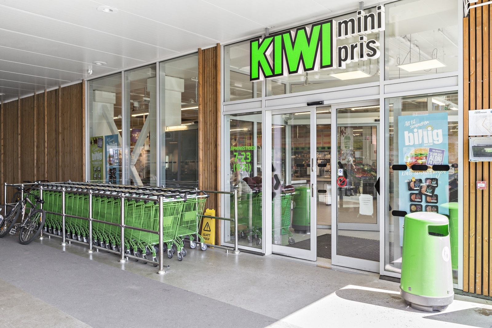 Dagligvarehandelen gjøres hos Kiwi, også på på Bøleråsen senter Galleribilde