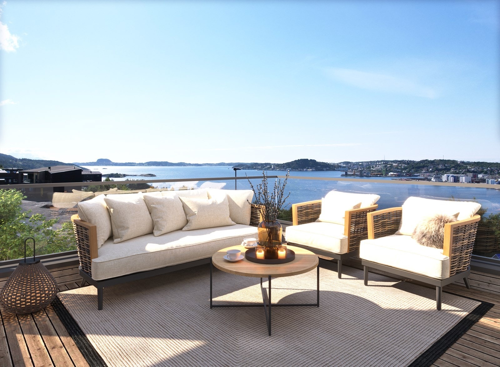 Illustrasjon av bolig på tomten Galleribilde