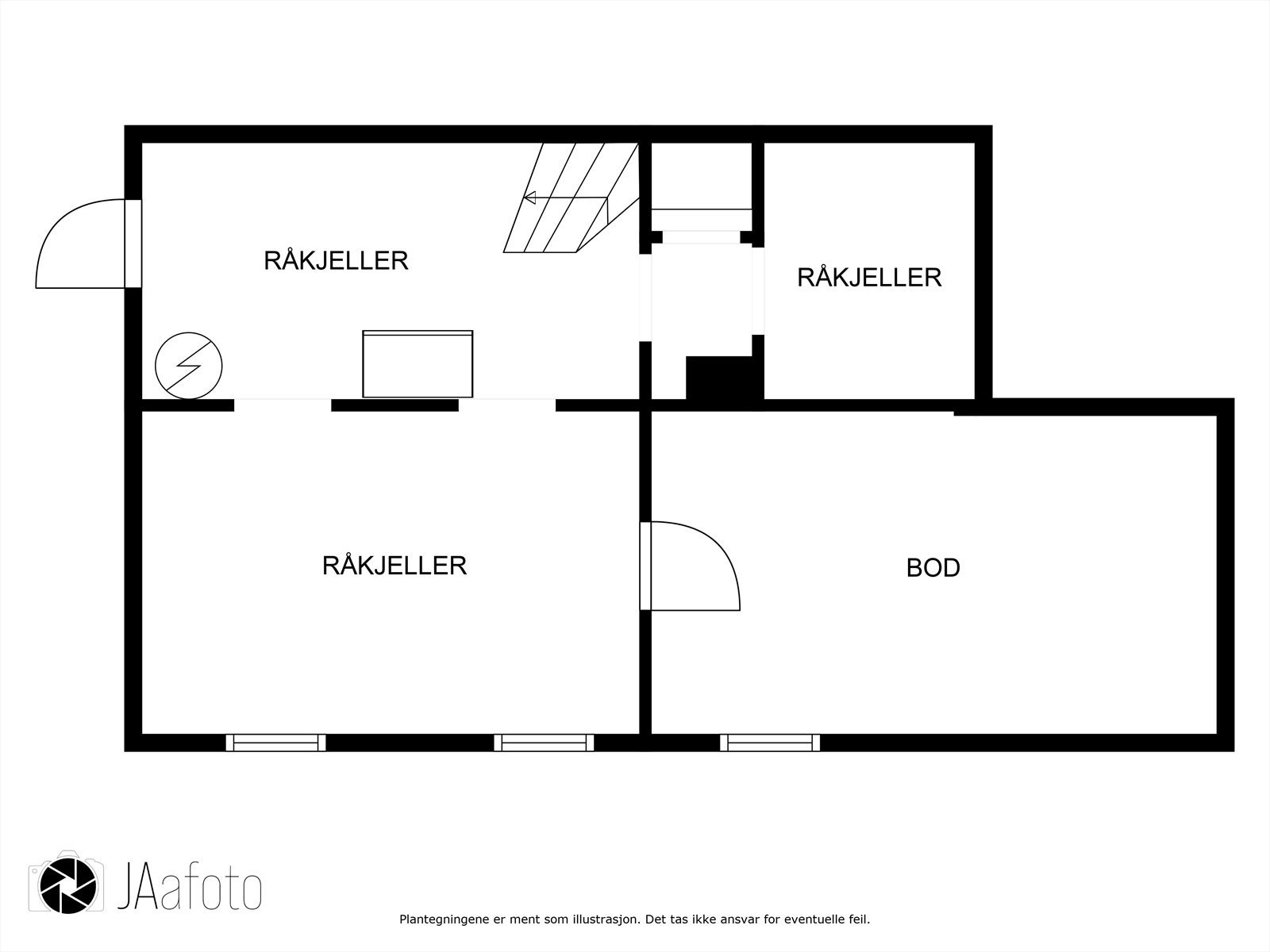 Plantegning kjeller Galleribilde