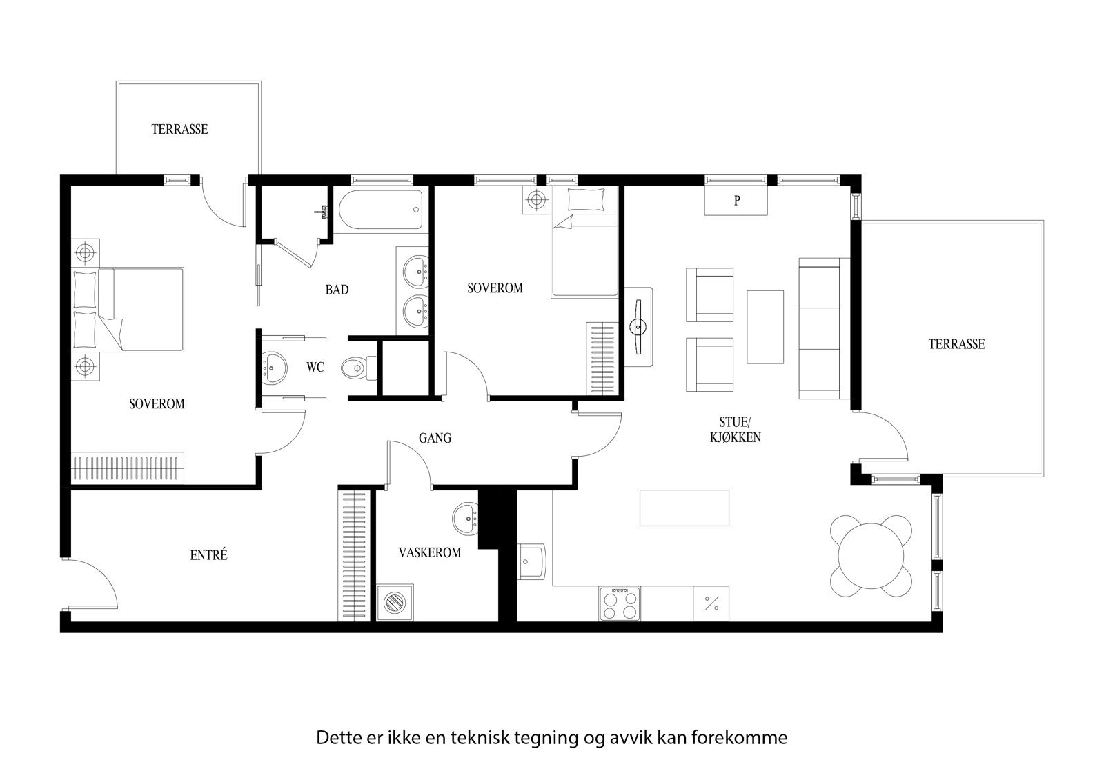 Plantegning Galleribilde
