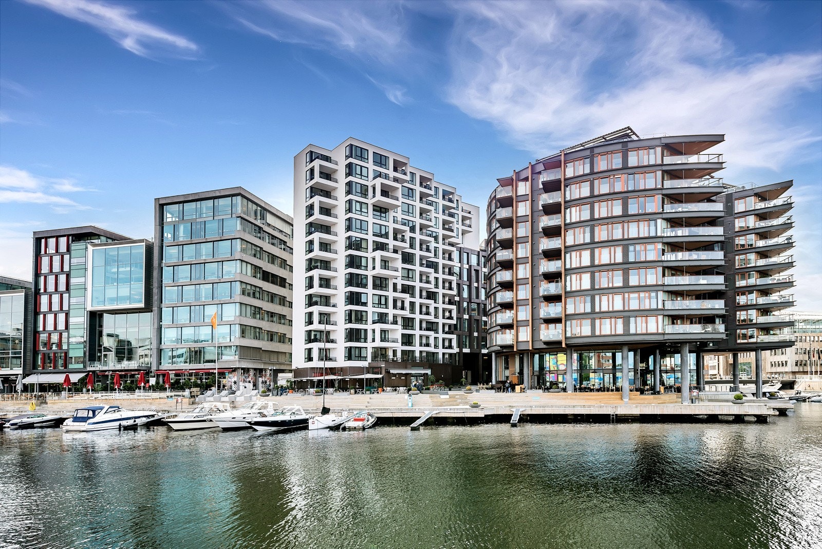 Både Aker Brygge og Tjuvholmen byr på både for mat, kunst, velvære og opplevelser. Galleribilde