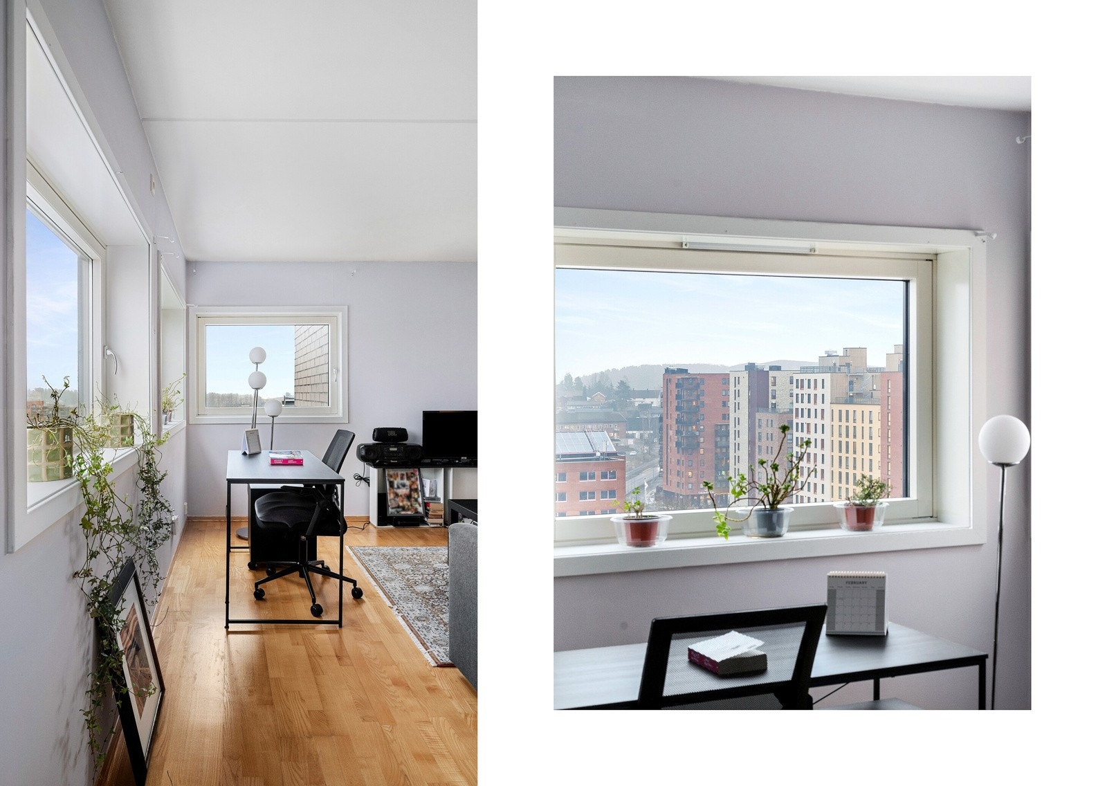 Utsikten kan nytes fra flere rom i leiligheten - helt uten innsyn! Galleribilde