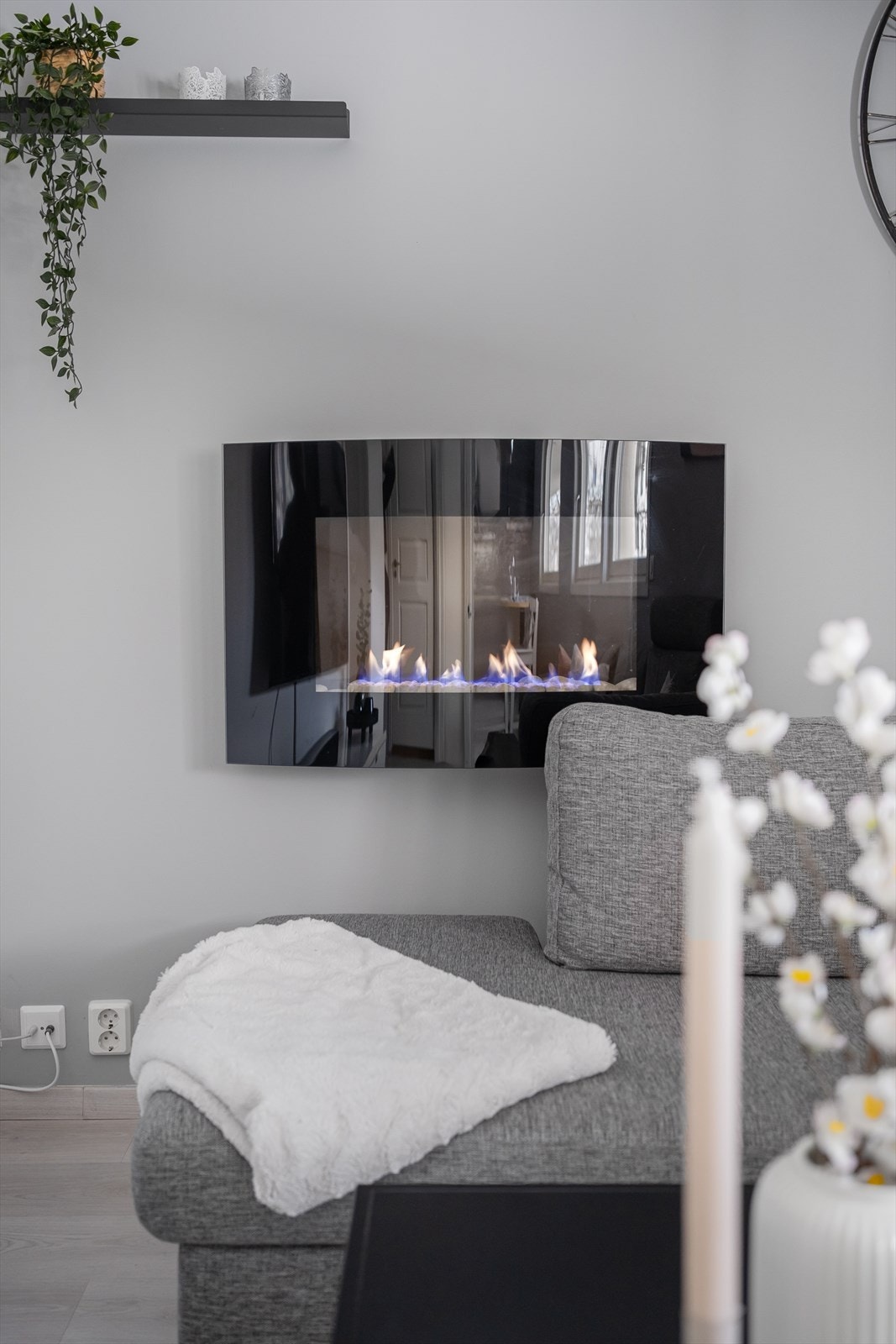 I tillegg kan man nyte følelsen av gasspeis. Galleribilde