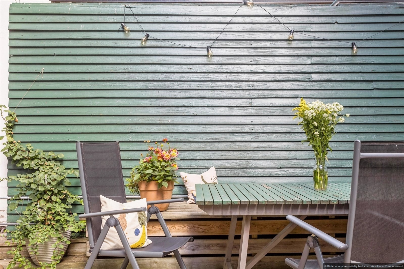 Gammelt bilde fra sommertid. Galleribilde