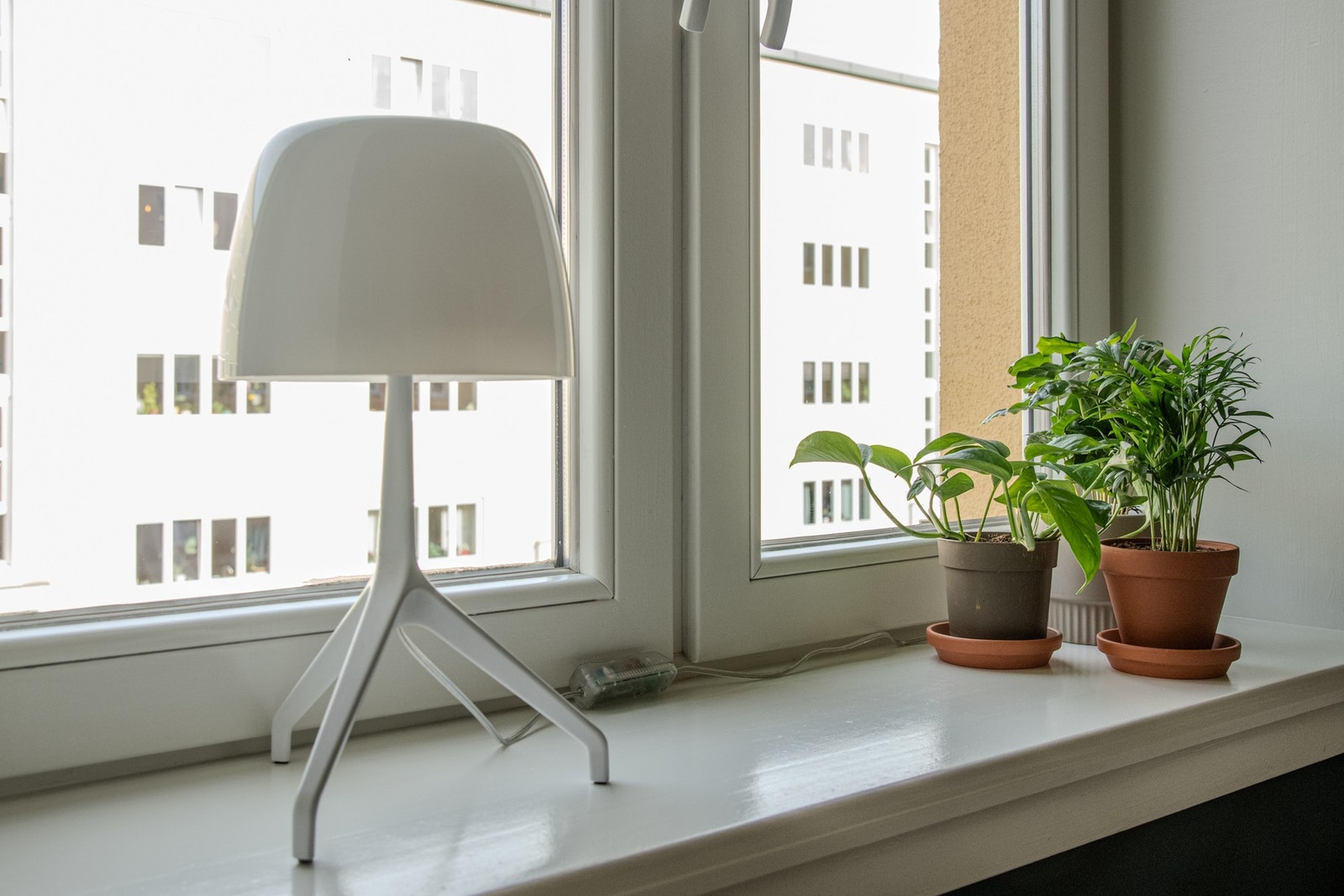 De store vinduene slipper inn rikelig med naturlig lys og gir kjøkkenet en åpen og luftig følelse. Galleribilde