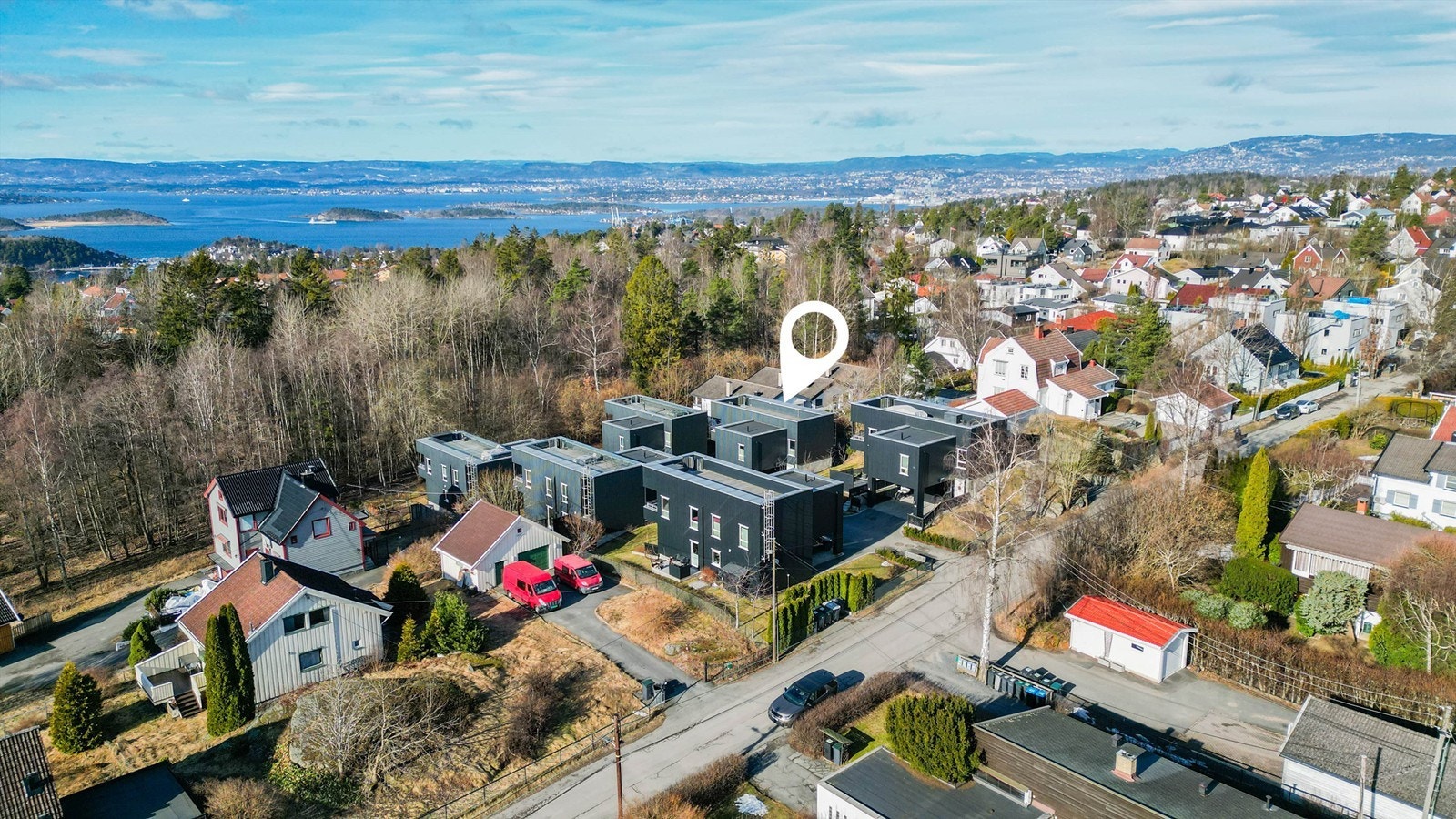 Høydefoto av eiendommen. Galleribilde
