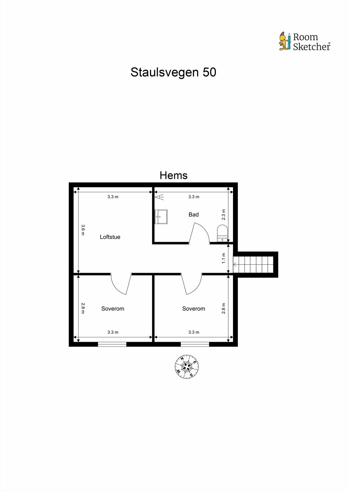 Plantegning hems. Galleribilde