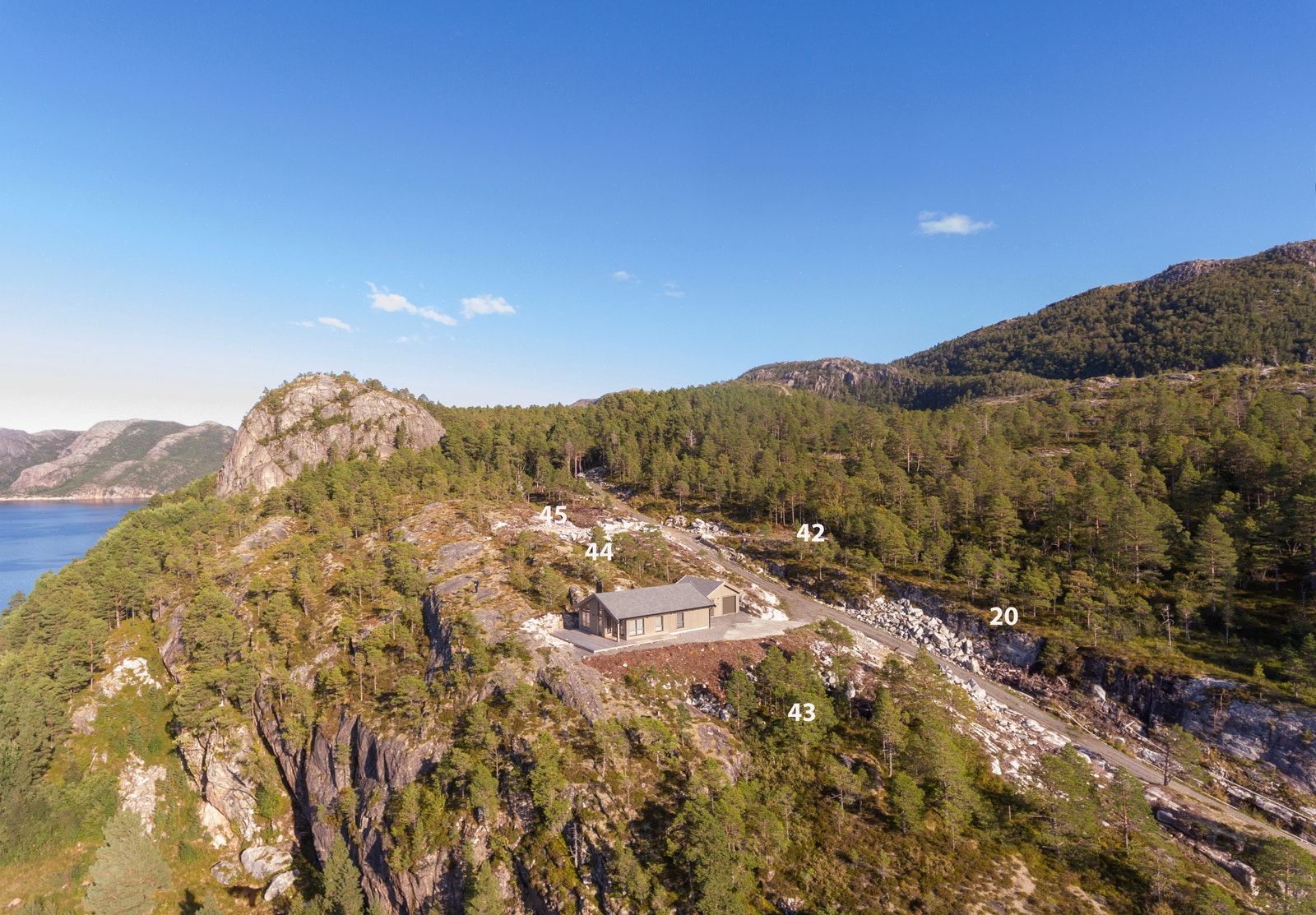 Et utvalg av tomtene i øvre del 20, 21, 29, 30, 31, 41, 42, 43, 44 og 45 Galleribilde