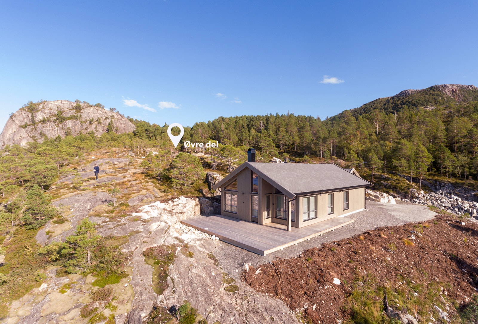 Tomtene er øvre del av Terningan har alle fantastisk vestvendt utsikt mot fjorden Galleribilde