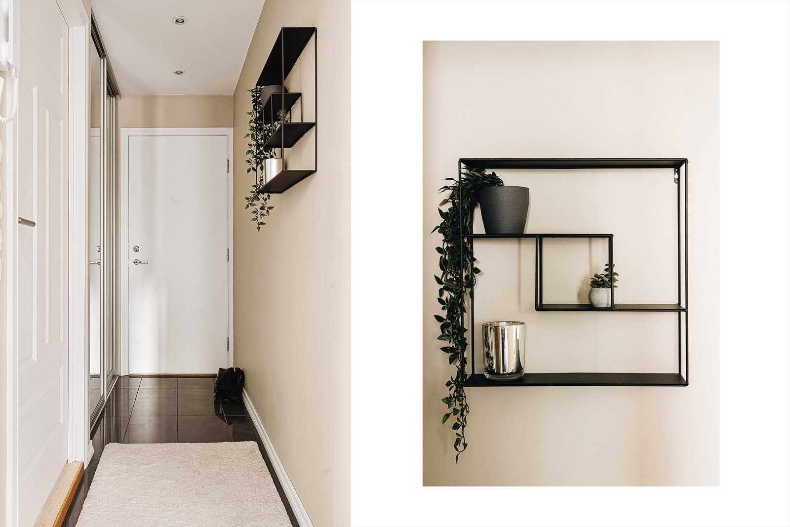 - Lys og romslig flislagt entré på 6,4 m² - en innbydende velkomst med god plass til oppbevaring - Galleribilde