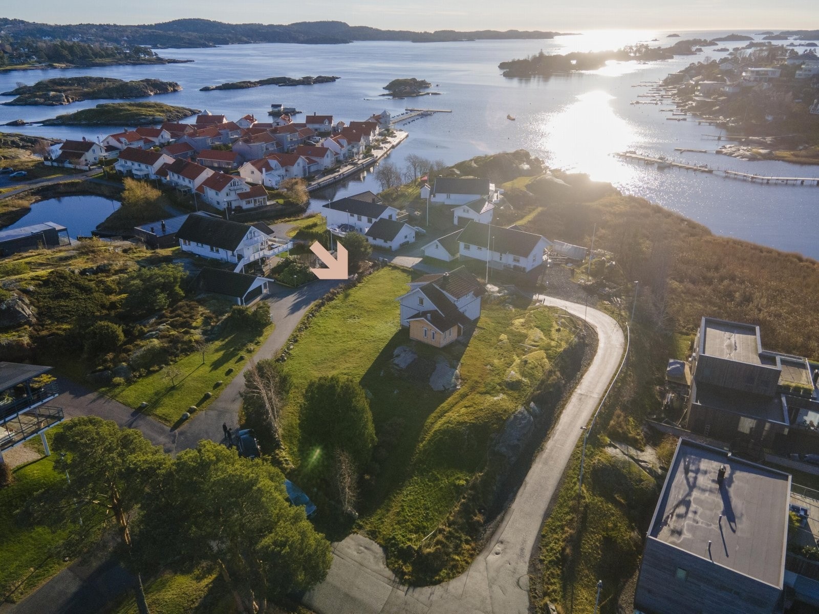 Flott beliggenhet i maritime omgivelser Galleribilde