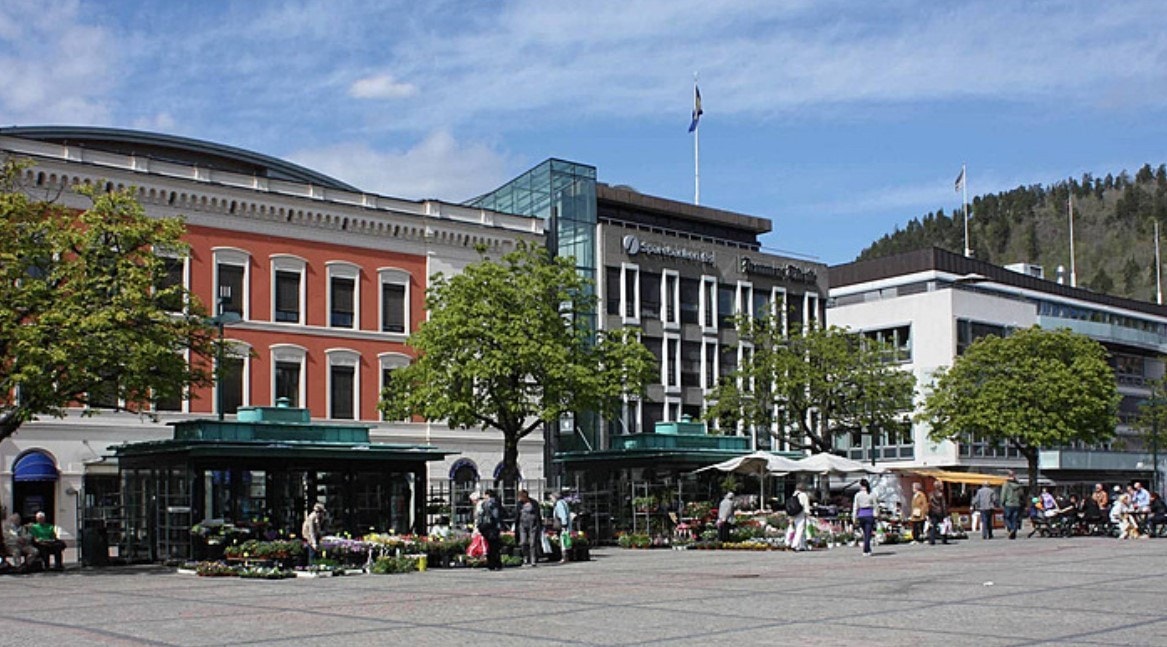 Leiligheten ligger rett ved Drammen sentrum Galleribilde