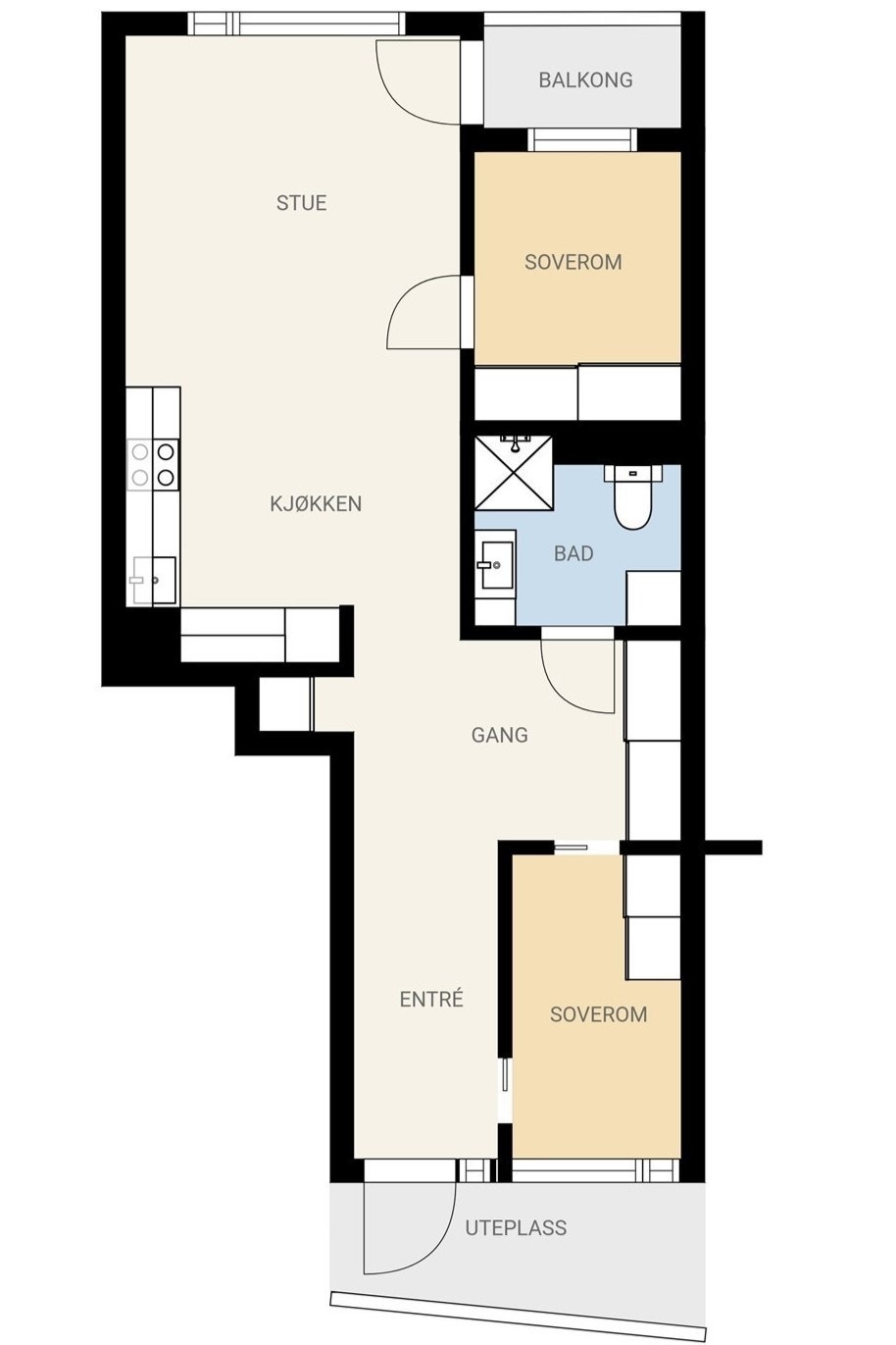 Plantegning Galleribilde