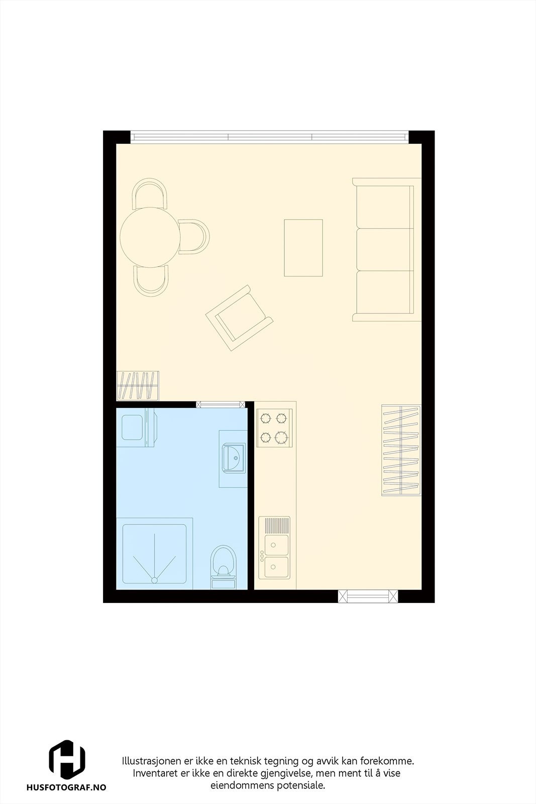 Plantegning Fossveien 12A Galleribilde