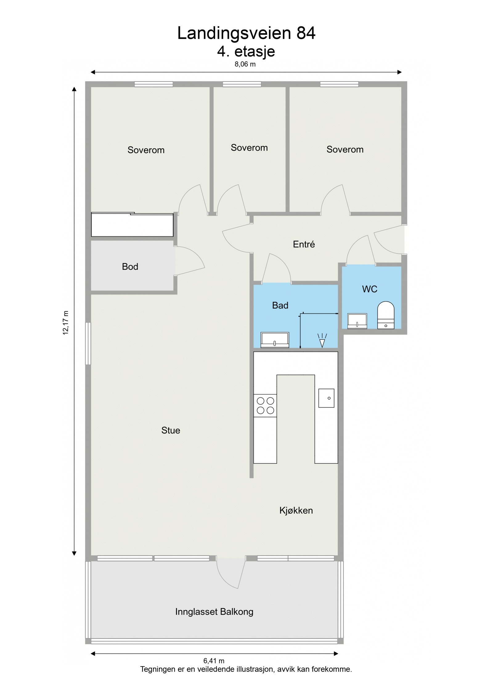 2 D planskisse Galleribilde