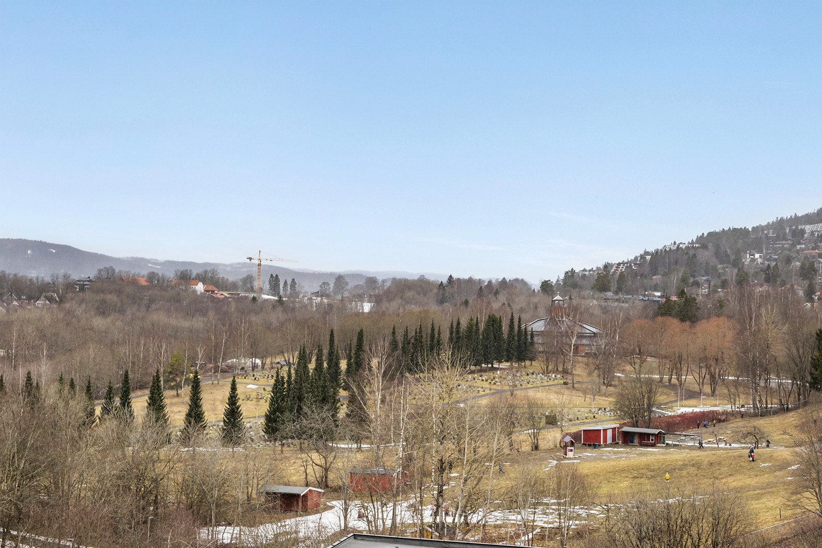 Del av utsikt fra balkong Galleribilde