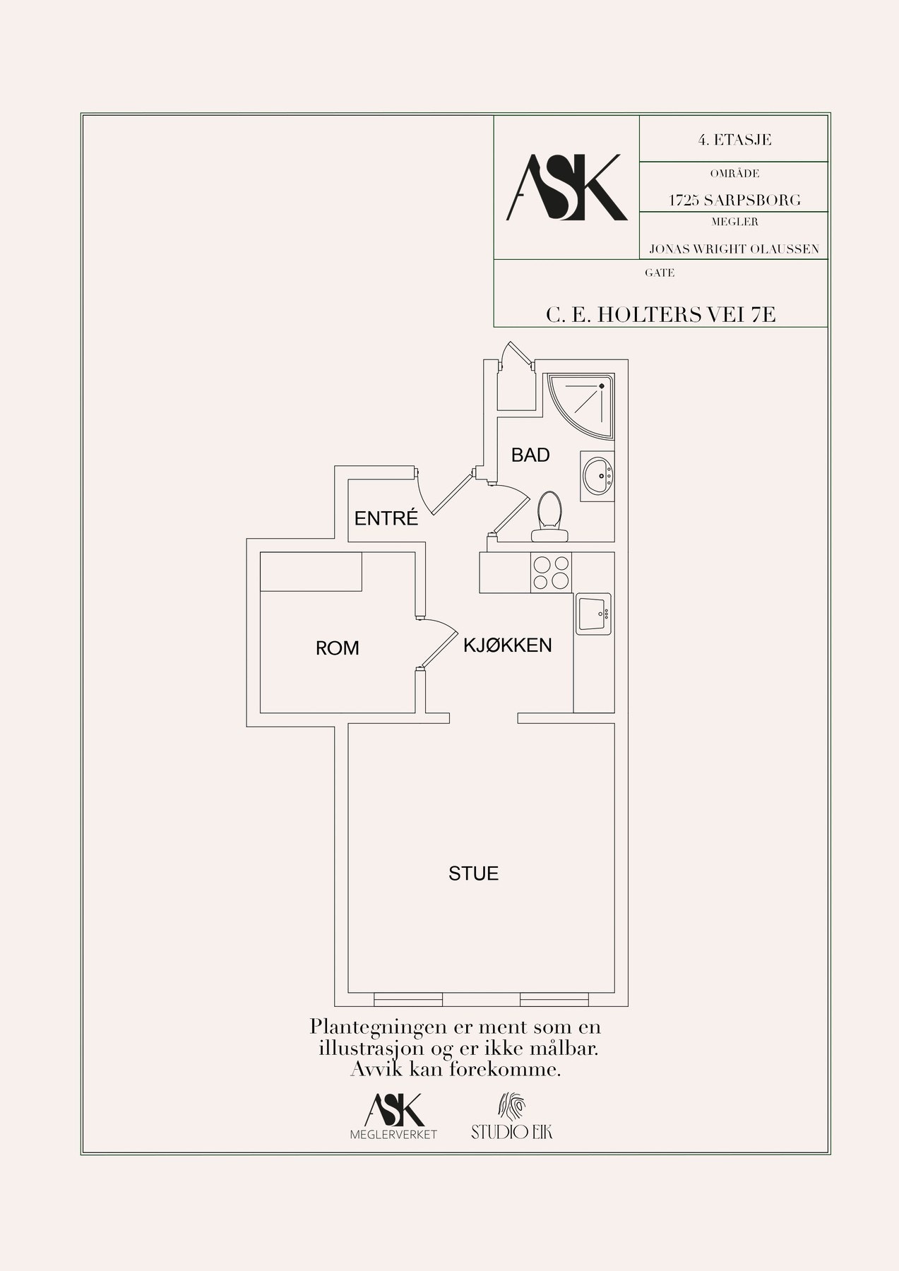 Plantegning Galleribilde