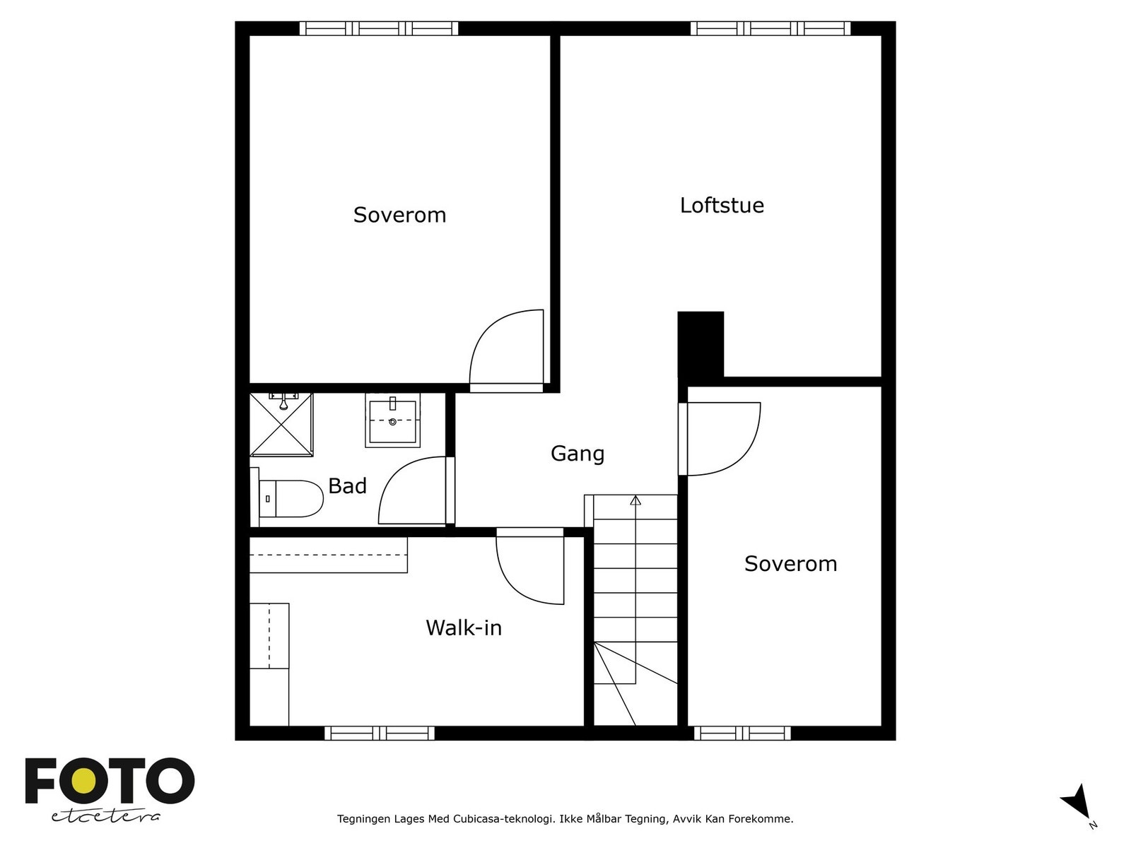 Plantegning 2.etasje Galleribilde