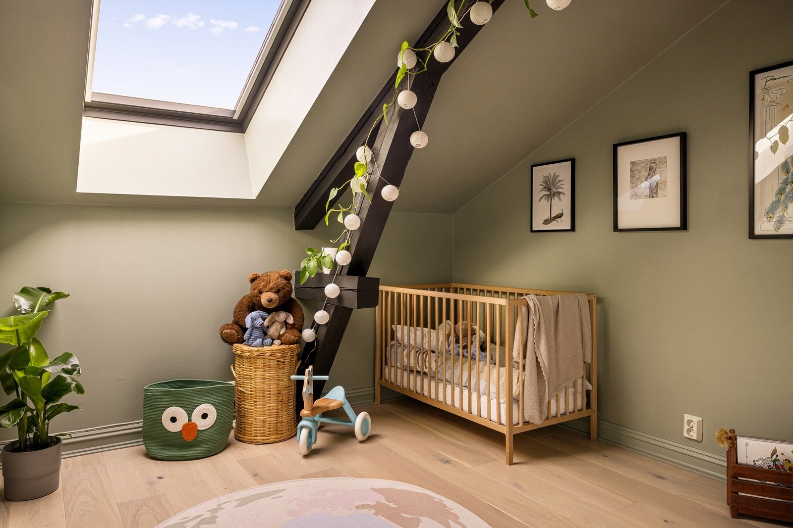 Soverom II er i dag innredet som barnerom. Galleribilde